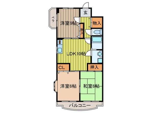 文野ハイツの物件間取画像